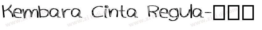 Kembara Cinta Regula字体转换